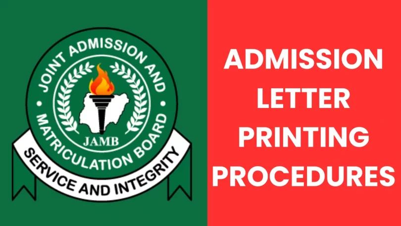 How to Print JAMB Admission Letter Online
